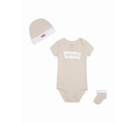 Bodies Garçon Logotypé Beige / Blanc 6/12M(67/74)