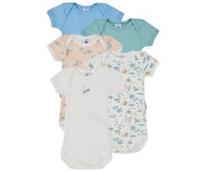 Bodies garcons Petit Bateau 5 BODIES US MC Multicolore 12 mois