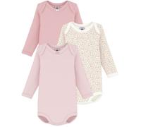 Petit Bateau Lot de Bodies Manches Longues en Coton Imprimé à Fleurs Bébé, 36Mois, Variante 1