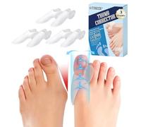 Bodiiwuliu 6 Pièces Correcteur Hallux Valgus en Silicone,Détente du Gros Orteil,Séparateurs d'orteils Orthese pour Chevauchement Orteil,Protection Orteils se Chevauchant,Unisexe