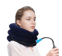 Bodiiwuliu Appareil De Traction Cervicale, Coussin De Nuque Gonflable RéGlable, Collier Traction Gonflable, Relaxe Votre Cou, Taille Ajustable, Pour La Maison Et Le Bureau
