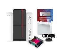 Bodno Evolis Primacy 2 Imprimante de carte d'identité simple face et fournitures complètes Logiciel d'identification Gold Edition