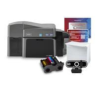 Bodno Fargo Dtc1250E Double Face Carte d'identité Imprimante & Accessoires Ensemble Complet avec Le Logiciel Silver Edition Id Logiciel Silver Edition