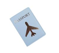 BODOBTF Couverture de passeport pour couple amoureux - Avion simple - Pour femme et homme - Cadeau de mariage tendance, 23, Taille unique