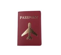 BODOBTF Couverture de passeport pour couple amoureux - Avion simple - Pour femme et homme - Cadeau de mariage tendance, 24, Taille unique