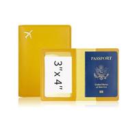 BODOBTF Étui de protection épais en cuir synthétique pour passeport, Gingembre, Taille unique