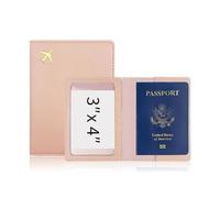 BODOBTF Étui de protection épais en cuir synthétique pour passeport, rose, Taille unique