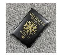 BODOBTF Étui portefeuille de voyage en cuir PU pour passeport, Noir , Taille unique
