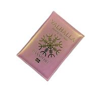 BODOBTF Étui portefeuille de voyage en cuir PU pour passeport, rose, Taille unique