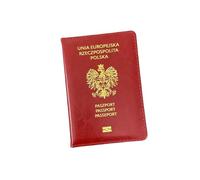 BODOBTF Étui portefeuille de voyage pour passeport, Rouge, Taille unique