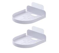 BODOBTF Lot de 2 supports muraux flottants pour caméra de sécurité, mini chambre à coucher, salle de bain, étagère de surveillance, plateau de rangement (2 pièces, blanc)
