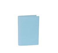 BODOBTF Porte-passeport de voyage en cuir Saffiano avec lettres personnalisables, marron, Taille unique