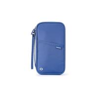 BODOBTF Portefeuille de voyage pour passeport familial, étui étanche pour documents, organiseur d'accessoires de voyage, pochette porte-documents, bleu, Taille unique