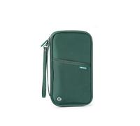 BODOBTF Portefeuille de voyage pour passeport familial, étui étanche pour documents, organiseur d'accessoires de voyage, pochette porte-documents, Vert, Taille unique