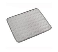 BODOBTF Tapis rafraîchissant d'été pour chien et chat - Très grande taille - Accessoires pour animaux de compagnie - Couverture durable pour canapé et chat - Gris - M - 62 x 50 cm