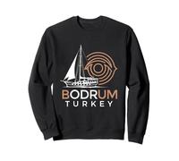 Bodrum Turquie Goélette de Bateau à Voile Motif Vacances Sweatshirt