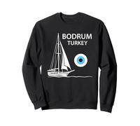 Bodrum Turquie Goélette de Bateau à Voile Motif Vacances Sweatshirt