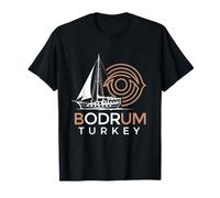 Bodrum Turquie Goélette de Bateau à Voile Motif Vacances T-Shirt