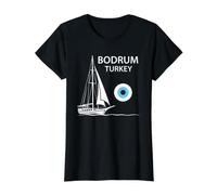 Bodrum Turquie Goélette de Bateau à Voile Motif Vacances T-Shirt Graphique avec Valeur