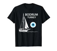 Bodrum Turquie Goélette de Bateau à Voile Motif Vacances T-Shirt Graphique avec Valeur
