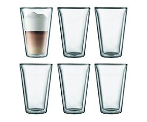 Bodum - 10110-10-12 - Canteen - Coffret de 6 Verres Double Paroi - 40 cl