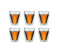 Set 6 verres thermo - BODUM - Titlis - Double paroi - 0.25 l - Transparent