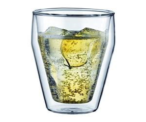 Bodum 10481-10 Titlis Set de 2 Verres Double Paroi Empilable Verre Transparent 0,25 L