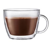 Bodum - 10608-10 - Bistro - Set 2 Tasses à Café Latte Double Paroi avec Anse - 45 cl