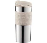 Bodum Mug de voyage 11068-913 Isotherme double paroi inox 0,35 L blanc