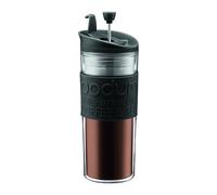 BODUM 11100-01S TRAVEL PRESS Mug à piston isotherme en plastique avec couvercle à clapet, 0.45 l