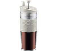 BODUM 11100-913S TRAVEL PRESS Mug à piston isotherme en plastique avec couvercle à clapet, 0.45 l