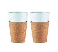 Bodum - 2 Mus Bistro Porcelaine Et Liã¿Ge 30 Cl - Blanc
