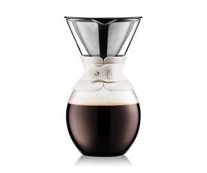 Bodum - 11593-913S - POUR OVER - Cafetière, filtre permanent maille inox, 12 tasses - 1.5 l