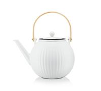 BODUM 11920-03 DOURO Théière à piston en porcelaine avec filtre en acier inoxydable, 1,5 l, N/C, 51 Ounce