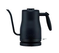 Bodum 11940-01EURO BISTRO Bouilloire électrique à long bec en inox, 1.200 W, 1.0 l, Noir