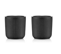 Bodum Mugs Douro à double paroi 10 cl Lot de 2 Noir