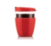 Bodum 12091-04 JOYCUP Mug à emporter en verre, avec couvercle et manchon silicone, 0.4 l