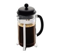 Bodum 1918-01 Cafetière à Piston en Verre Noir 8 tasses 1l