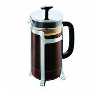 Bodum - 1927-16 - Jesper - Cafetière à Piston 8 Tasses - 1 L , Noir, Argent, Transparent