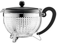 Bodum - Théière BODUM Chambord filtre en acrylique noir 6 tasses/1.3 L
