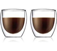 Bodum 4558-10 - Set de 2 Verres Double paroi, Transparent,250ml