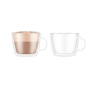 BODUM BISTRO Lot de 2 - 450ml - Ensemble de tasses à café latte - Verres thermiques à paroi double