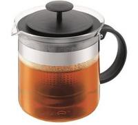 bistro théiere piston avec filtre acrylique 1,5l noir