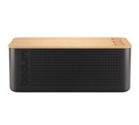 bodum boîte à pain 29cm bambou/plastique noir 11740-01 bistro