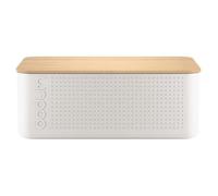 Boite à pain - BODUM - 11555-913 - Grand modèle - Couvercle bambou - Blanc