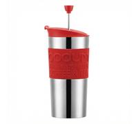 Bodum Cafetière à piston 0,35 L en acier inoxydable - Rouge