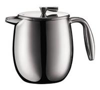 Bodum - Cafetière à piston, double paroi, 4 tasses, 0.5 l, en inox Brillant G
