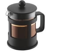 Bodum Cafetière à piston Kenya – 500 ml / 4 tasses, verre borosilicate & inox, lave-vaisselle