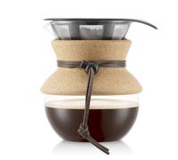 BODUM 11592-109 Cafetière à verser avec filtre permanent, 0,5 L, liège, multicouche, 14 x 12,1 x 14,5 cm, 17 Ounce