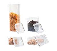 Bodum Canteen - Ensemble de 12 pots de stockage à couvercle transparent